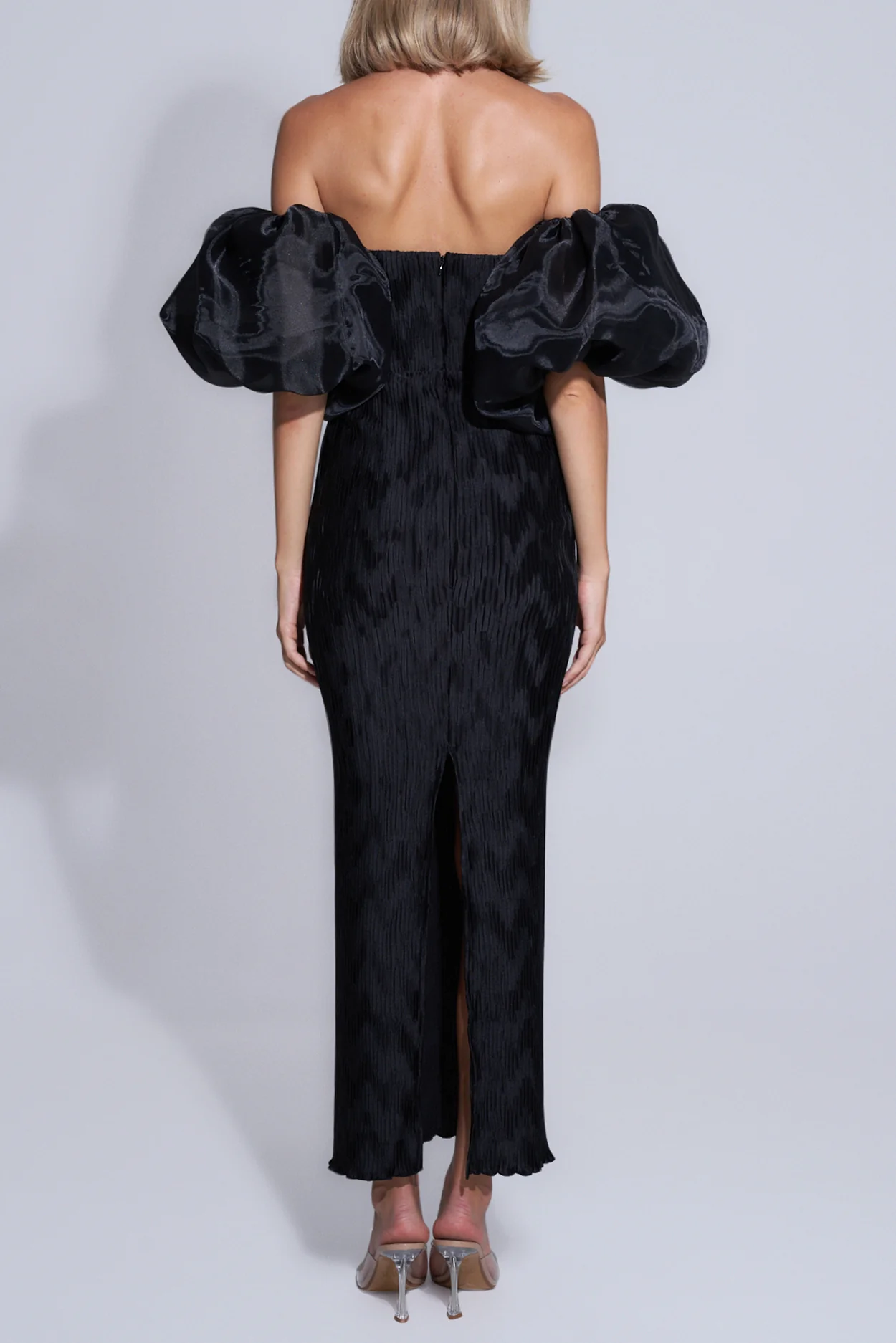 Affaire Dress Organza Sleeves - Noir - Image 4
