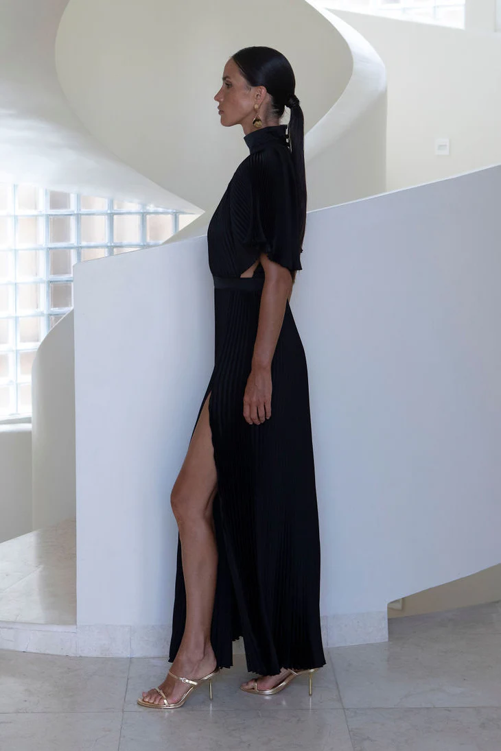 Anais Split Gown - Noir - Image 3