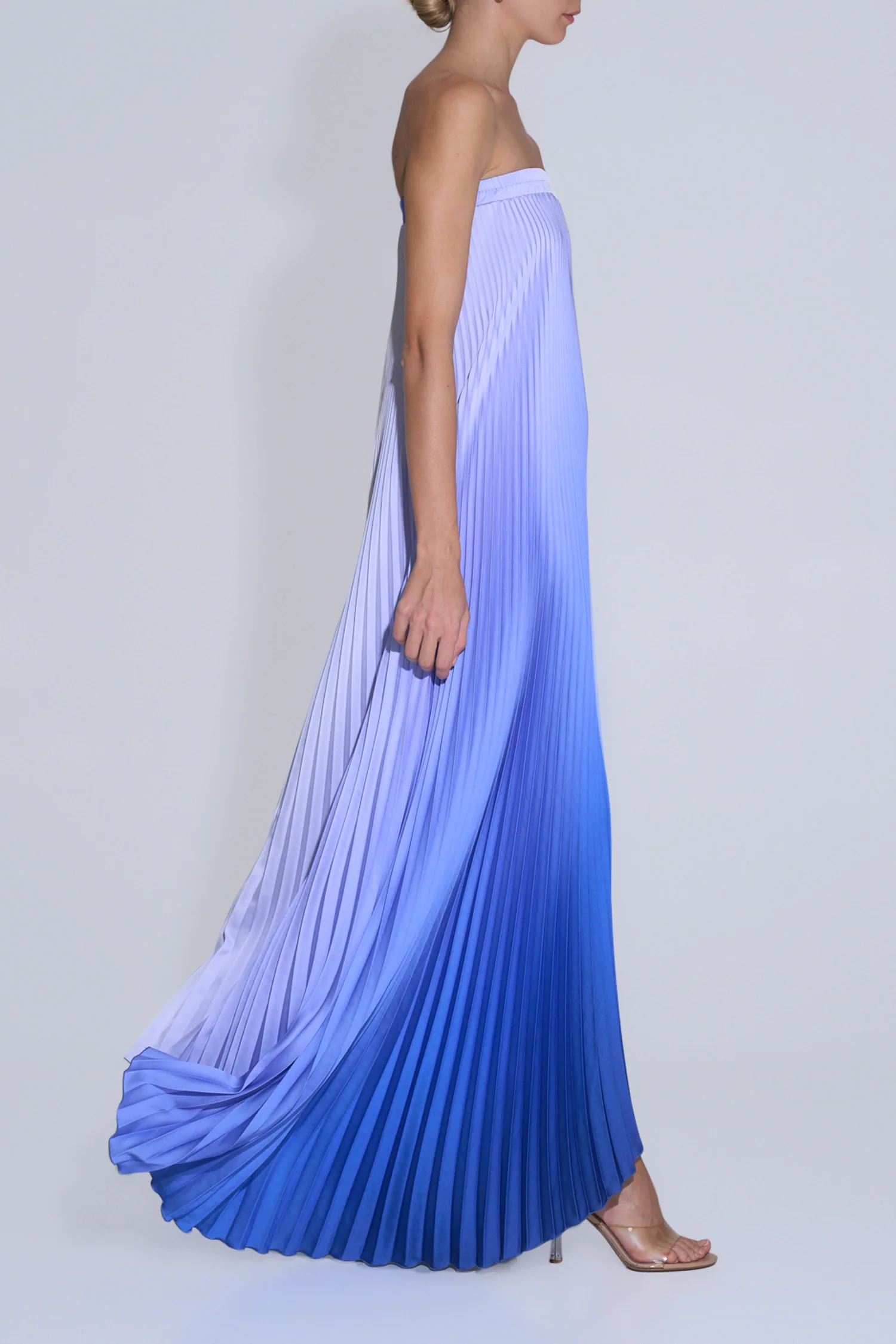 Bisous Strapless Gown - Ocean - Image 2