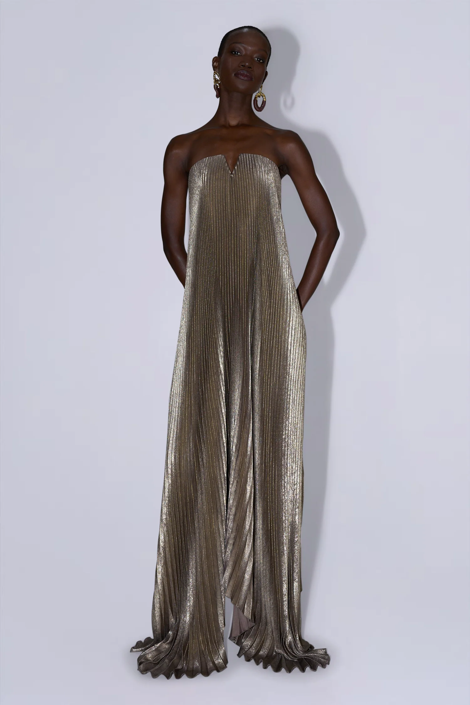 Black Tie Gown - Gold Shimmer - Image 3