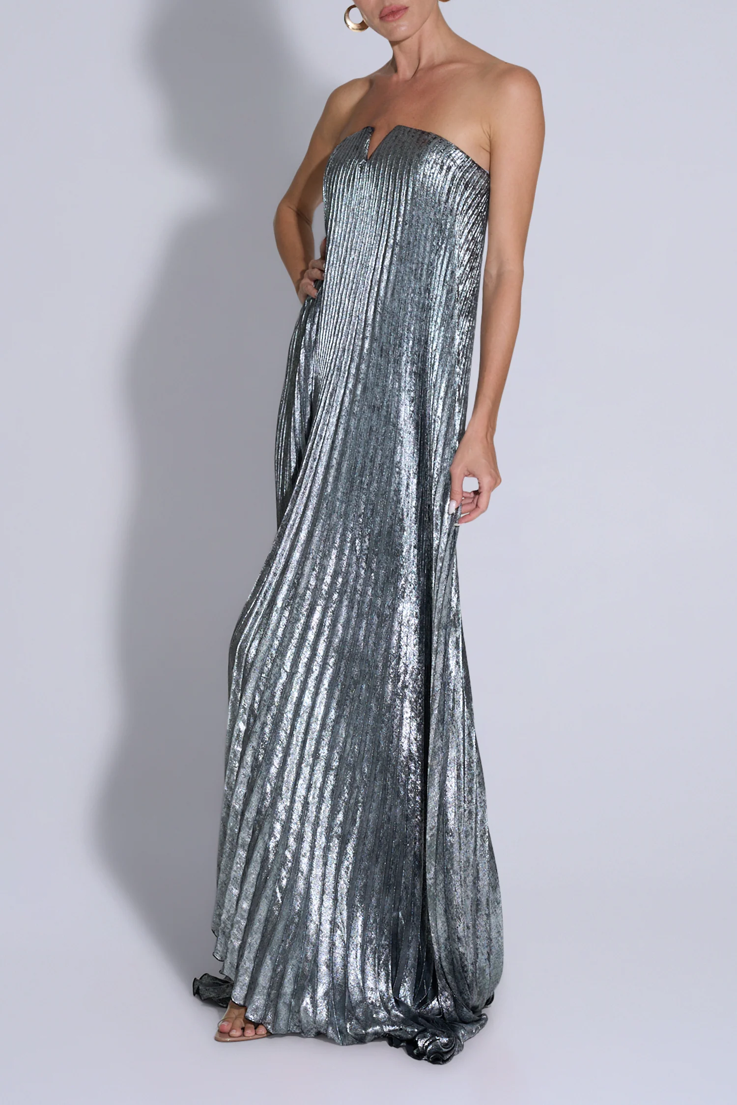 Black Tie Gown - Gunmetal Shimmer - Image 4