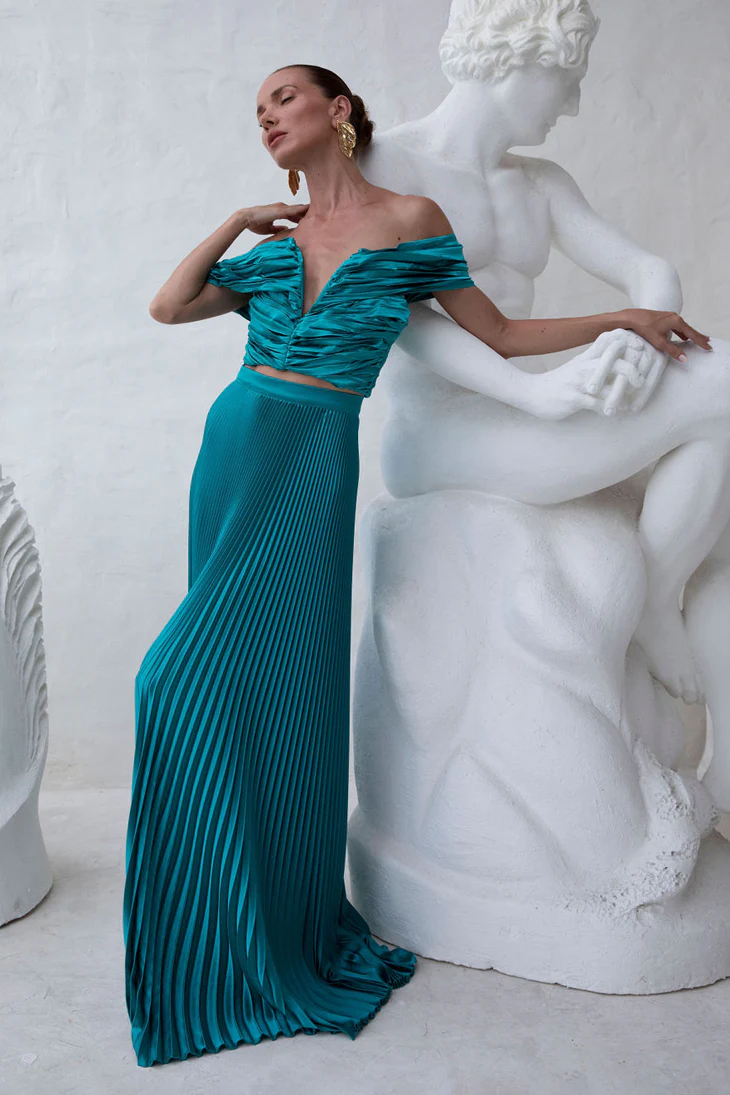Boudoir Sleeved Top - Jewel - Image 4
