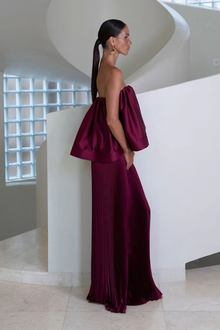 Breeana Top - Wine - Image 4