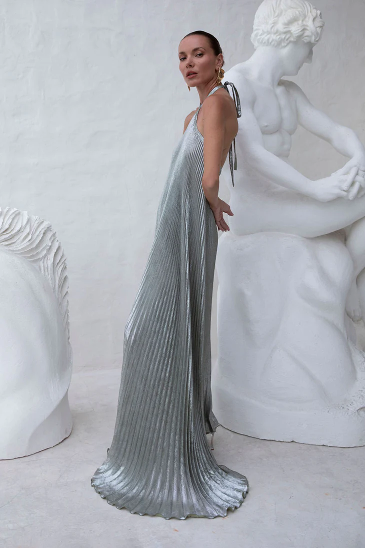 Deesse Gown - Sage Shimmer - Image 2