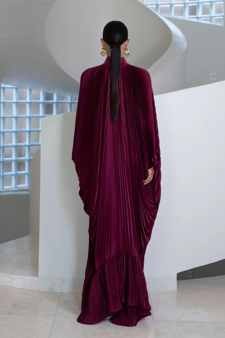 Empire Gown - Wine - Image 4