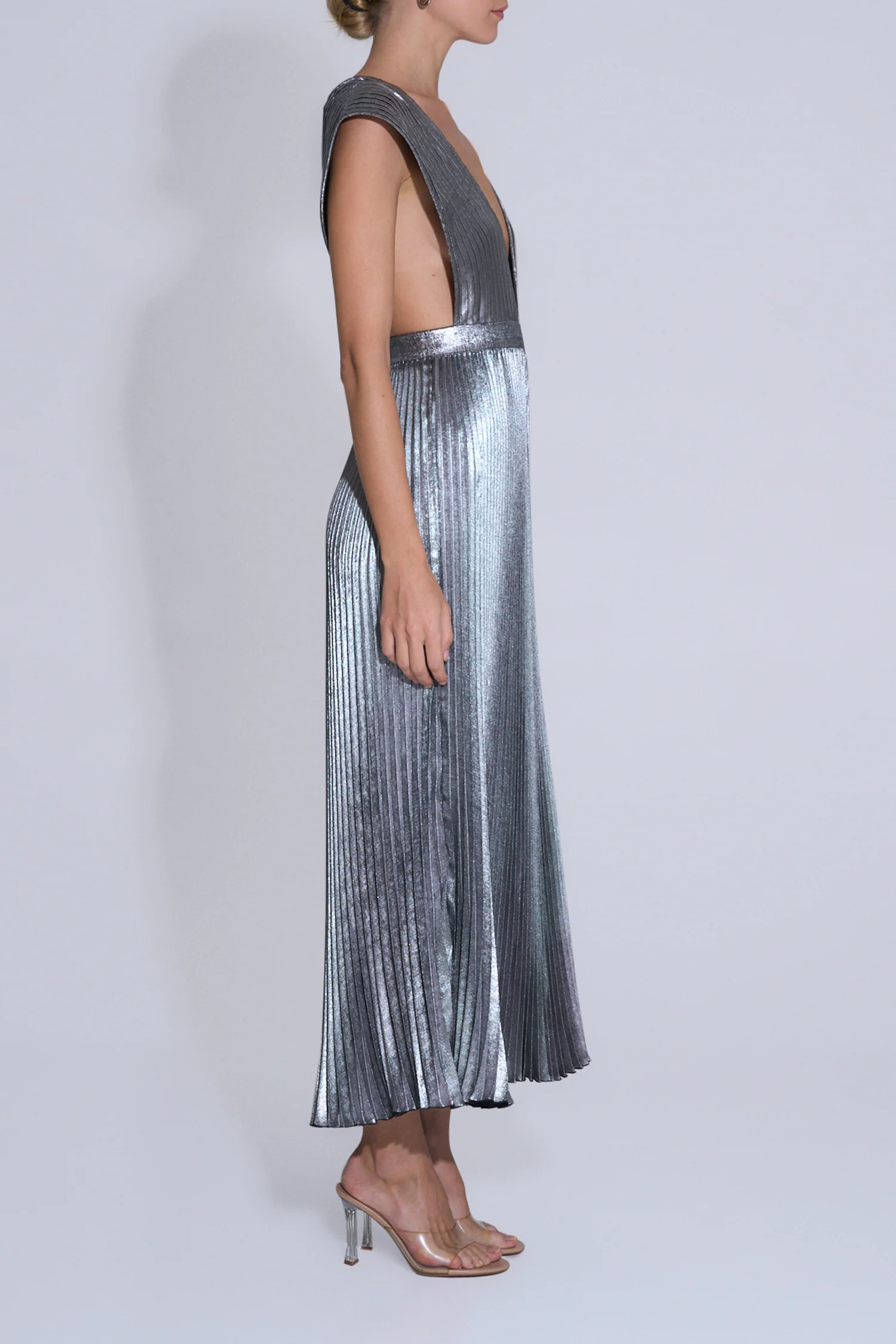 Gala Gown - Gunmetal Shimmer - Image 2
