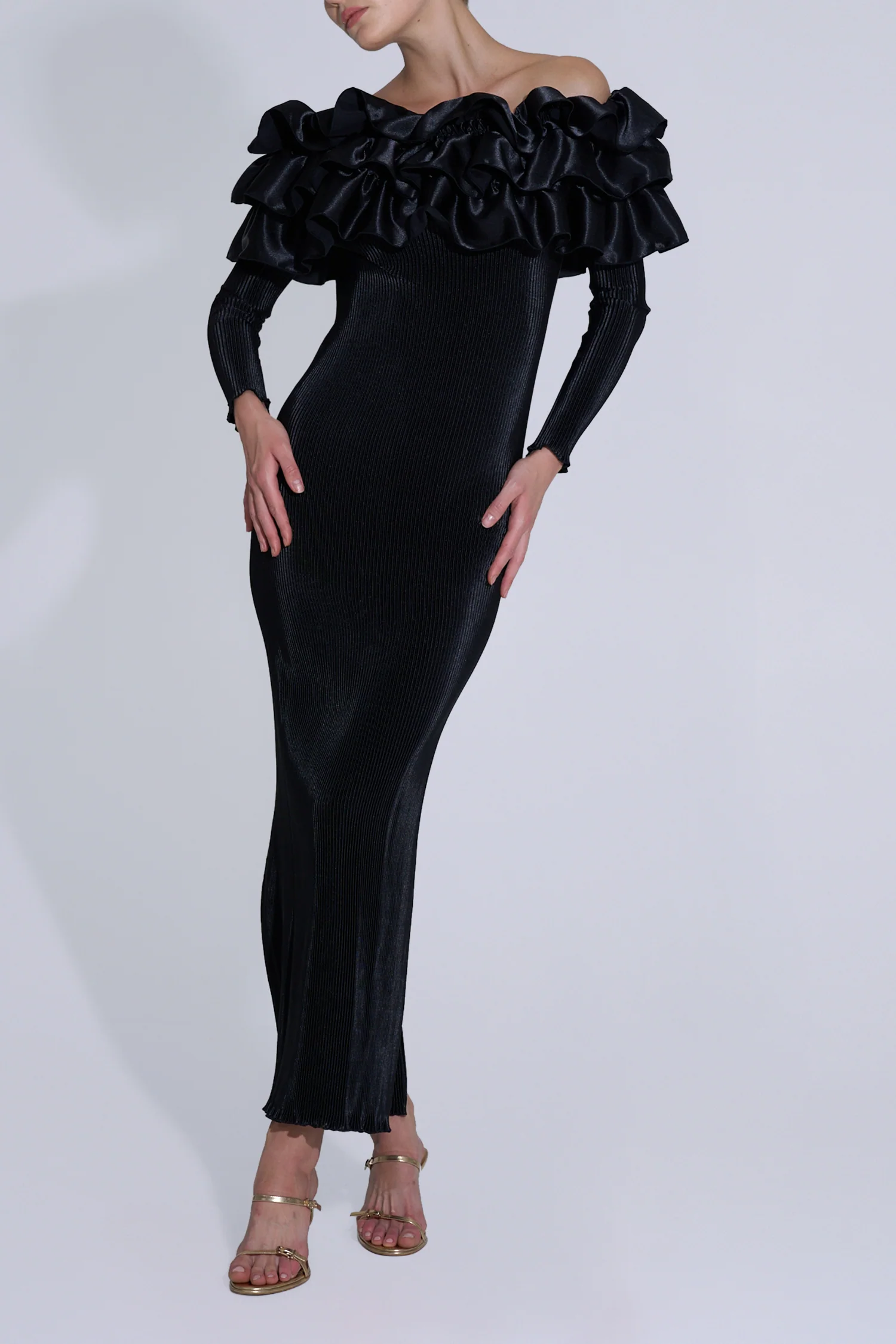 Paris Sleeved Tube Dress - Noir