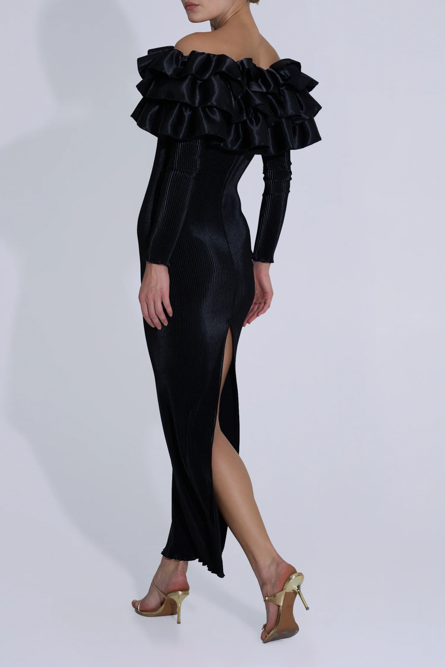 Paris Sleeved Tube Dress - Noir - Image 2