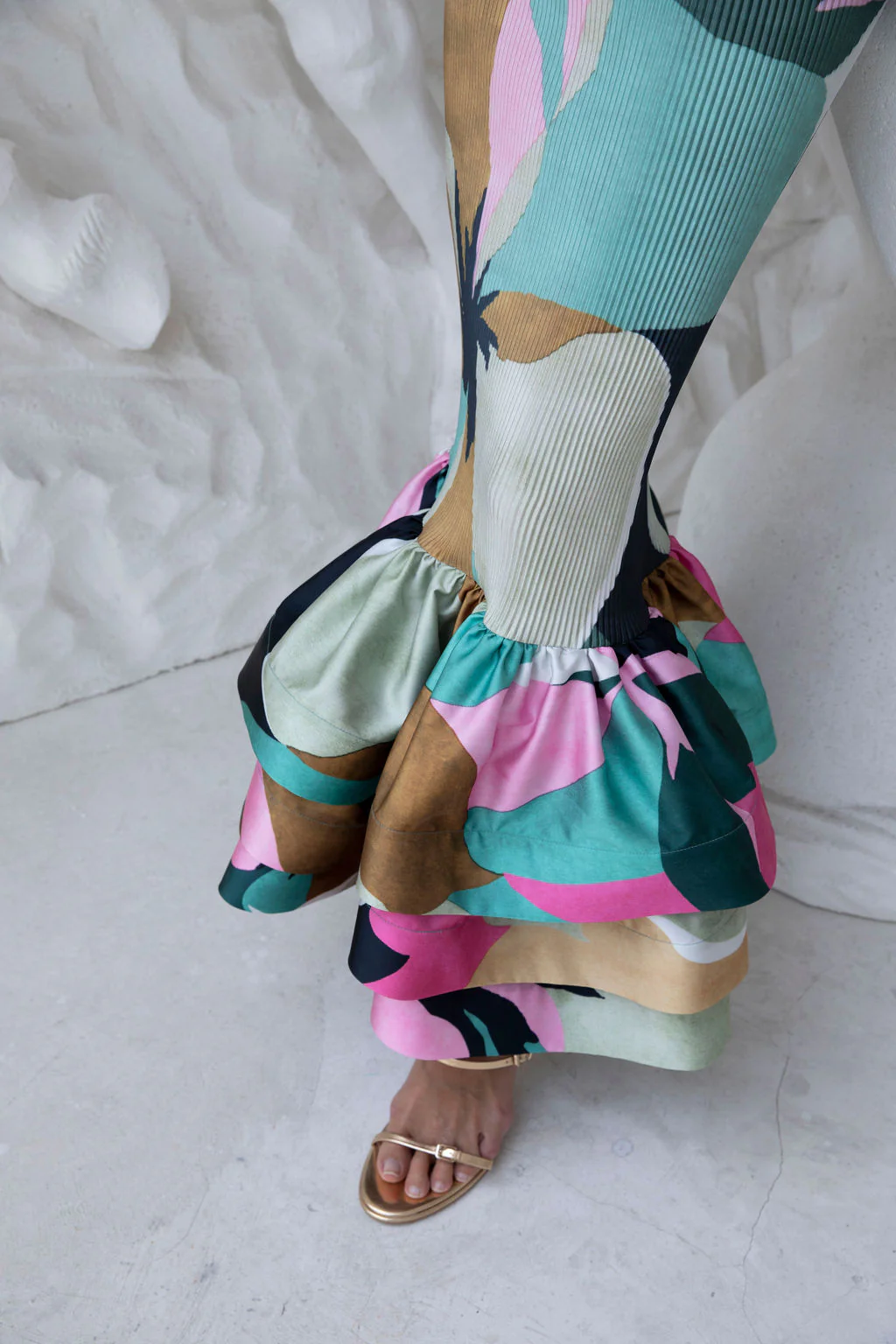 Ramblas Dress - Green Calypso - Image 4