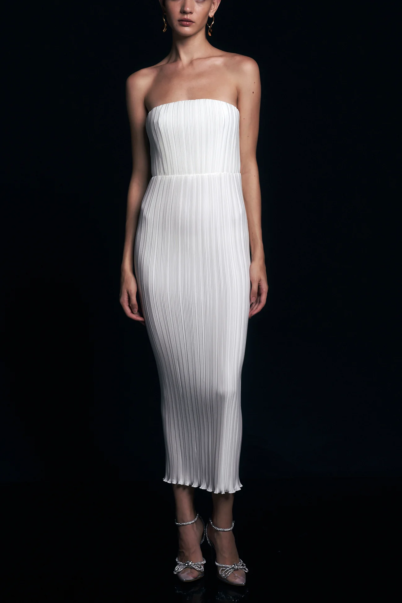 Gatsby Strapless Dress - Ivory - Image 3