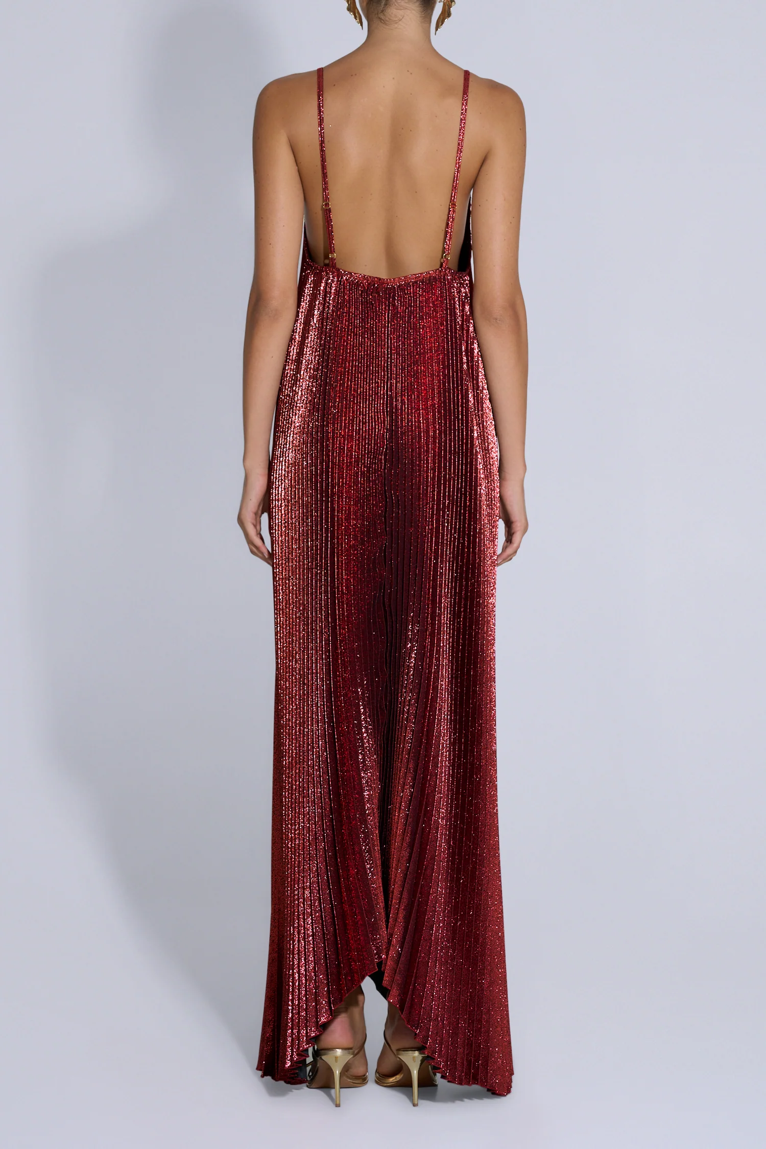 The Muse Gown - Scarlet Glitter - Image 3